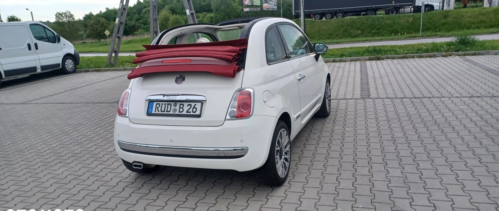 Fiat 500 cena 32700 przebieg: 120000, rok produkcji 2013 z Dobczyce małe 29